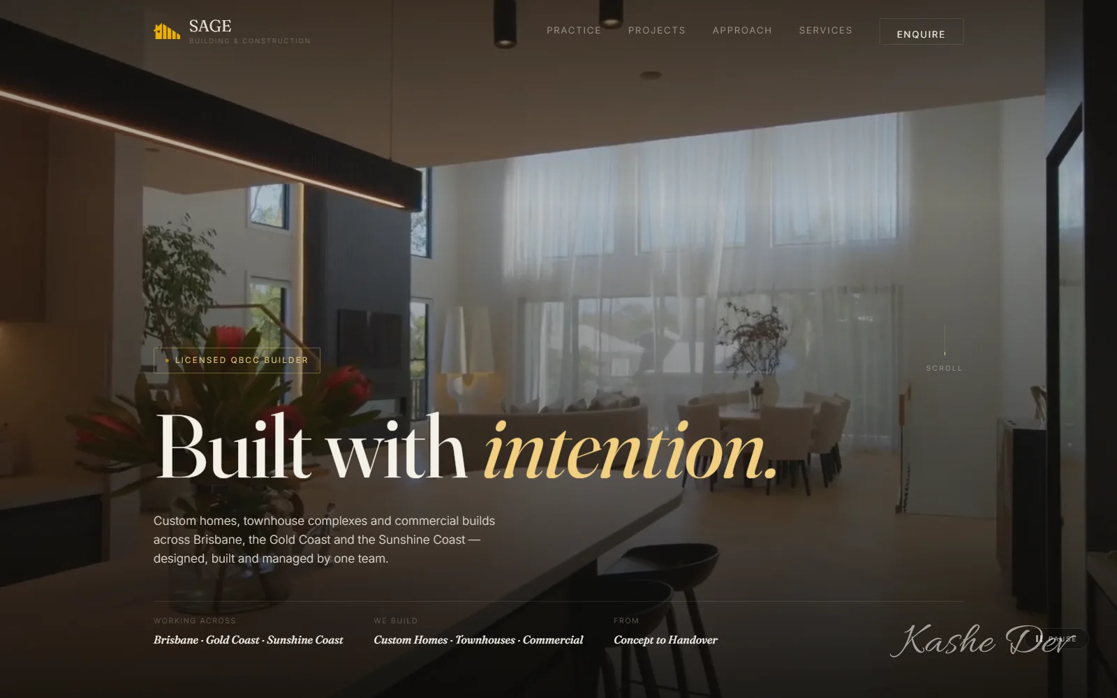 Sage Building & Construction: Website for Queensland builders of custom homes, townhouses and commercial projects.